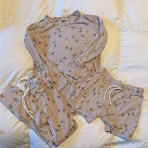 Childhoods Clothing Bird Print Pajama Set